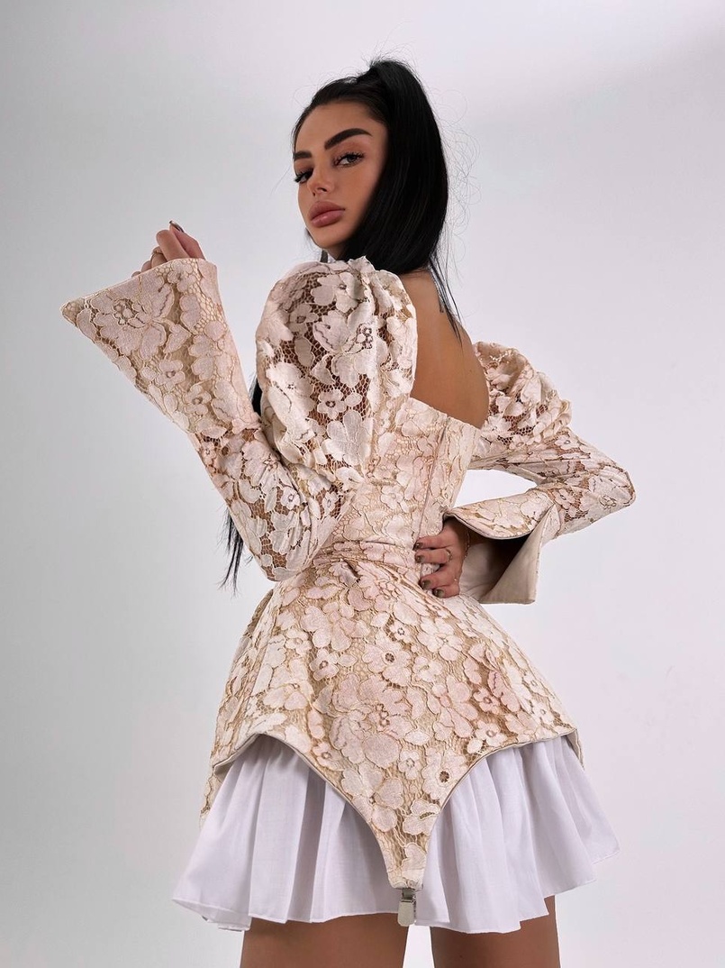 Мереживна сукня з чашечками  Мереживна сукня з чашечками  | PUSHKA SHOP