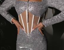 Блискуча корсетна сукня міні | PUSHKA SHOP