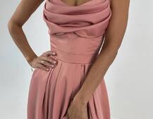 Атласний комплект: корсет + спідниця максі  | PUSHKA SHOP