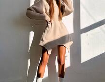 Тепле приталене худі з капюшоном на флісі + корсет на шнурівці Можна носити з корсетом та без Тепле приталене худі з капюшоном на флісі + корсет на шнурівці Можна носити з корсетом та без | PUSHKA SHOP