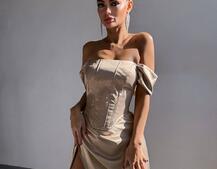 Комплект: корсет + спідниця максі з драпіруванням   Комплект: корсет + спідниця максі з драпіруванням   | PUSHKA SHOP