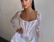 Мереживна сукня міні зі шлейфом Мереживна сукня міні зі шлейфом | PUSHKA SHOP