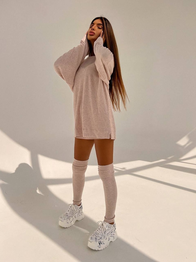 Трикотажна сукня-двійка + гетри  | PUSHKA SHOP