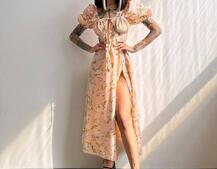 Сукня- міді  з квітковим принтом Сукня- міді  з квітковим принтом | PUSHKA SHOP