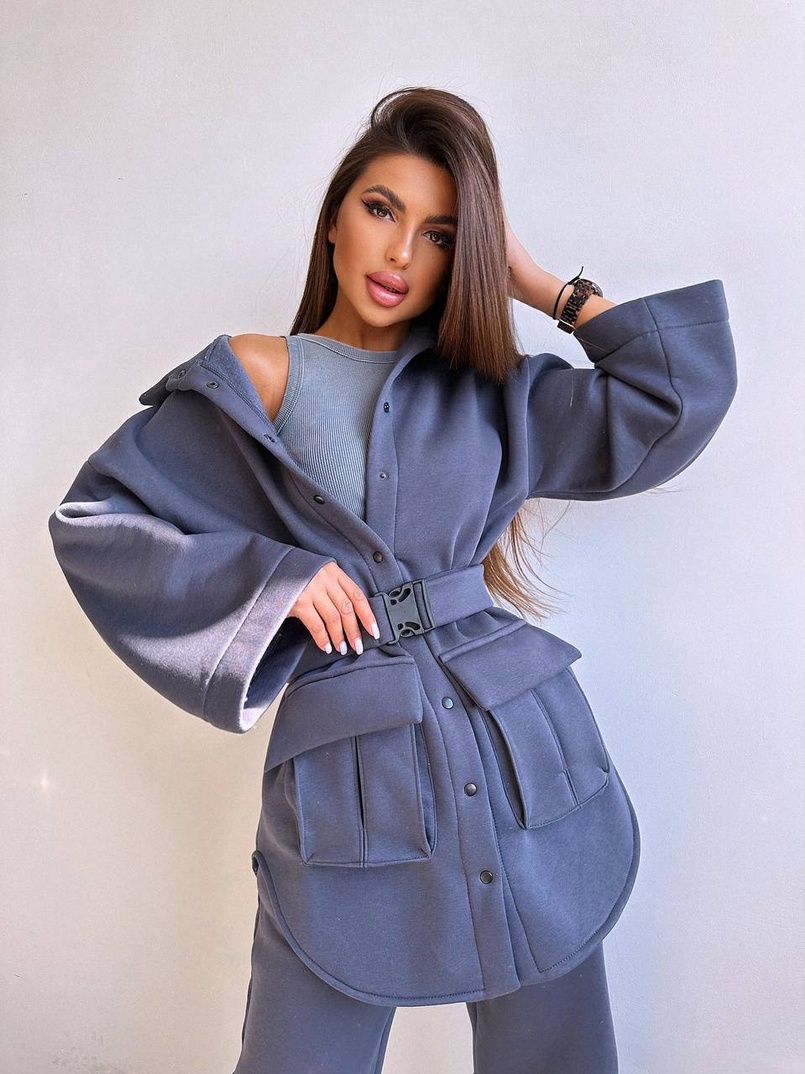 Комплект: тепла сорочка на кнопках + джоггери Комплект: тепла сорочка на кнопках + джоггери | PUSHKA SHOP