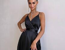 Атласна сукня максі  Атласна сукня максі  | PUSHKA SHOP