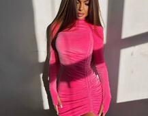 Оксамитова сукня  із зав'язкою на ніжку з трояндою | PUSHKA SHOP