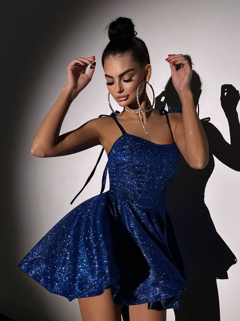 Блискуча корсетна сукня з пишною подвійною спідницею | PUSHKA SHOP