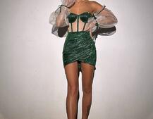 Сяючий комплект: корсет + спідниця  Сяючий комплект: корсет + спідниця  | PUSHKA SHOP