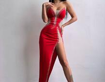 Сукня міді декорована стразами   | PUSHKA SHOP