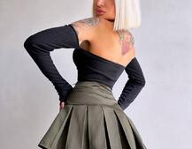 Комплект: спідниця з гетрами + топ Комплект: спідниця з гетрами + топ | PUSHKA SHOP