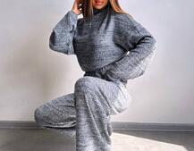 Трикотажний базовий комплект: світшот + штани  Трикотажний базовий комплект: світшот + штани  | PUSHKA SHOP