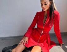 Сукня з пишною спідницею і поясом | PUSHKA SHOP