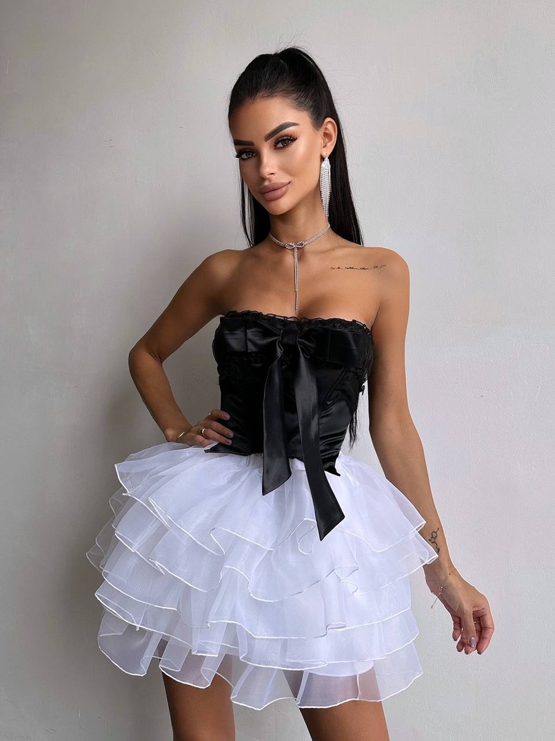 Комплект: корсет + пишна спідниця міні  Комплект: корсет + пишна спідниця міні  | PUSHKA SHOP