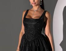 Сяюча корсетна сукня міні Сяюча корсетна сукня міні | PUSHKA SHOP