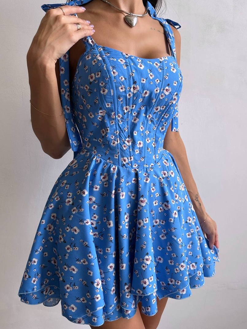 Корсетна сукня з подвійною спідницею  Корсетна сукня з подвійною спідницею  | PUSHKA SHOP