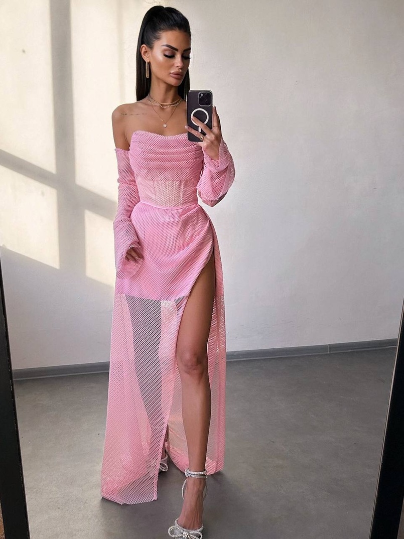 Комплект: корсет з рукавами + спідниця максі Комплект: корсет з рукавами + спідниця максі | PUSHKA SHOP