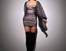 Корсетна сукня з чашечками з ефектом push up з драпіруванням   | PUSHKA SHOP