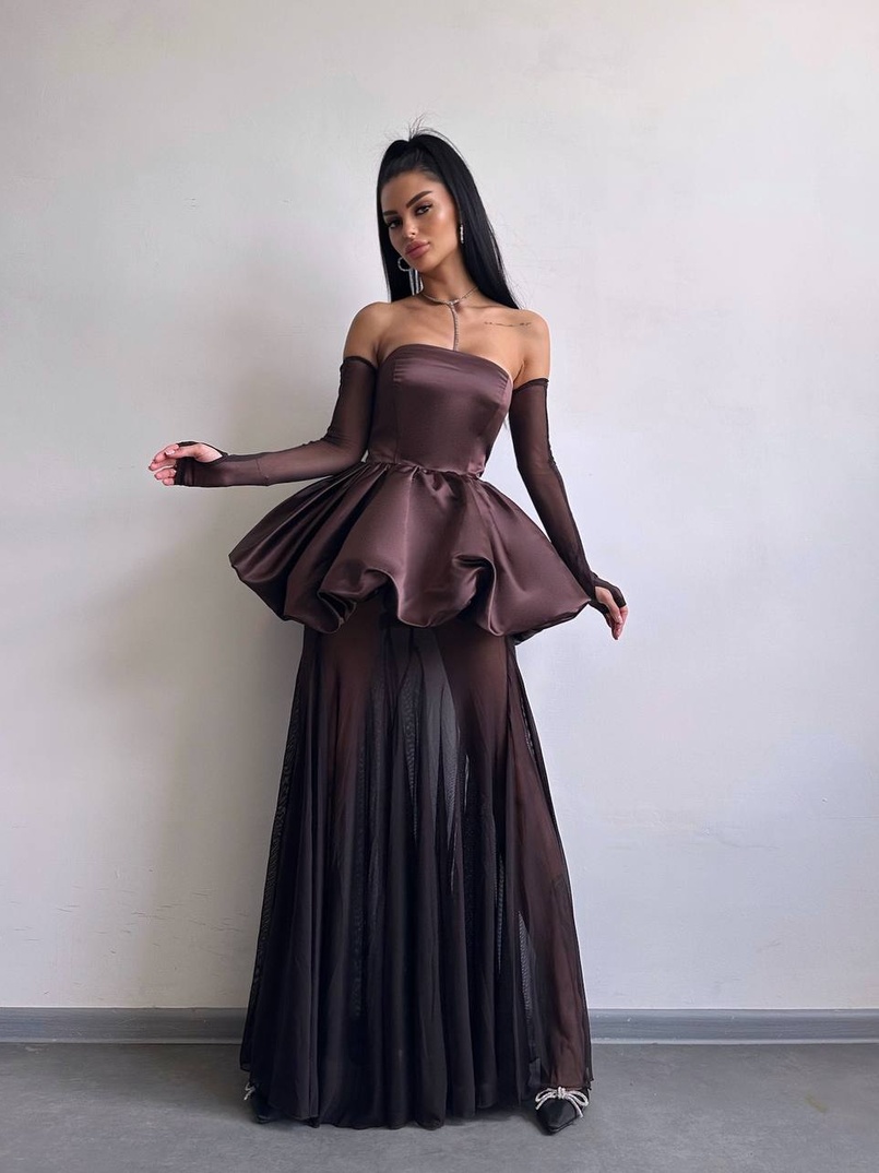 Вишуканий комплект із сукні та спідниці із сітки ✨ | PUSHKA SHOP