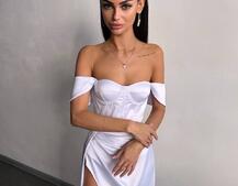 Атласний комплект: корсет бюстʼє + спідниця максі Атласний комплект: корсет бюстʼє + спідниця максі | PUSHKA SHOP