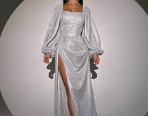 Сяючий комплект: корсет + спідниця  максі з драпіруванням Сяючий комплект: корсет + спідниця  максі з драпіруванням | PUSHKA SHOP