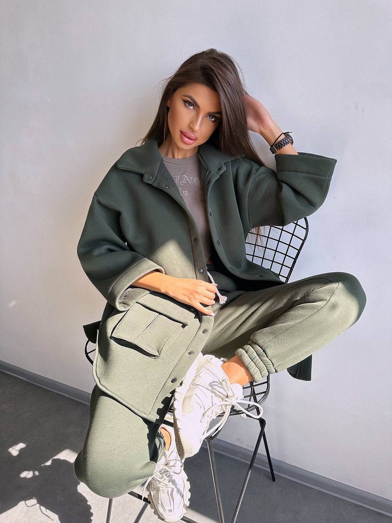 Комплект: тепла сорочка на кнопках + джоггери Комплект: тепла сорочка на кнопках + джоггери | PUSHKA SHOP