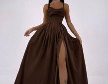 Атласний комплект: корсет + спідниця максі  | PUSHKA SHOP