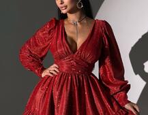 Сукня із пишною подвійною спідницею та драпіруванням Сукня із пишною подвійною спідницею та драпіруванням | PUSHKA SHOP