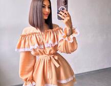 Сукня декорована мереживом Сукня декорована мереживом | PUSHKA SHOP