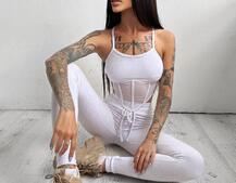 Трикотажный комплект: корсетный топ на косточках + леггинсы Трикотажный комплект: корсетный топ на косточках + леггинсы | PUSHKA SHOP
