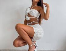 Комплект: топ та спідниця з трояндами    Ручна робота. Комплект: топ та спідниця з трояндами    Ручна робота. | PUSHKA SHOP