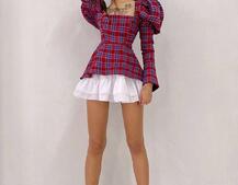 Сукня з об'ємними рукавами + спідниця з воланами Сукня з об'ємними рукавами + спідниця з воланами | PUSHKA SHOP