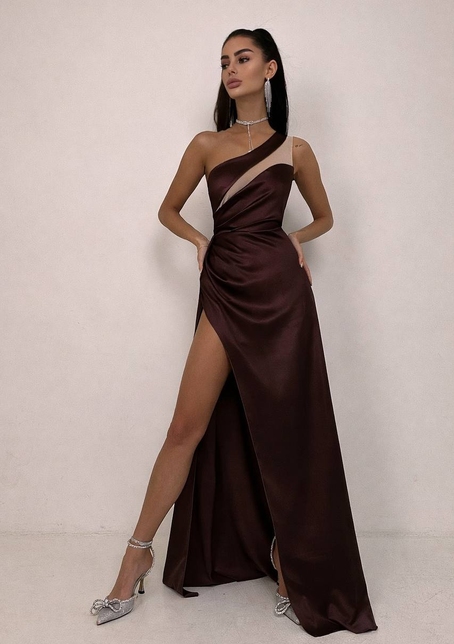 Атласна сукня максі  | PUSHKA SHOP