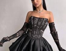 Комплект : мереживний корсет з рукавичками + спідниця балон Комплект : мереживний корсет з рукавичками + спідниця балон | PUSHKA SHOP