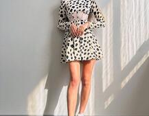 Приталена сукня з корсетною вставкою та спідницею-сонцем | PUSHKA SHOP