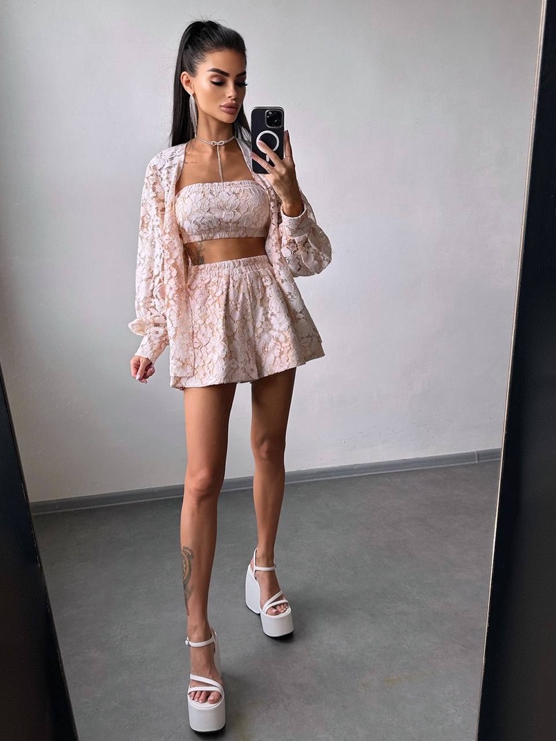 Мереживний комплект трійка  | PUSHKA SHOP