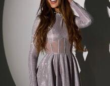 Блискуча корсетна сукня з пишною спідницею Блискуча корсетна сукня з пишною спідницею | PUSHKA SHOP