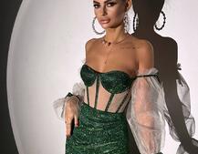 Сяючий комплект: корсет + спідниця  Сяючий комплект: корсет + спідниця  | PUSHKA SHOP