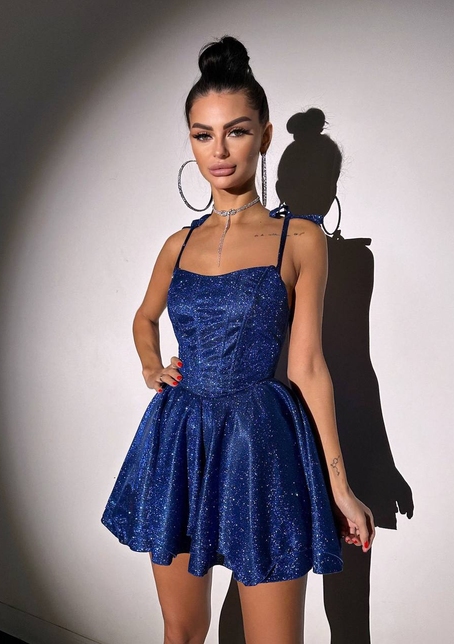 Блискуча корсетна сукня з пишною подвійною спідницею | PUSHKA SHOP