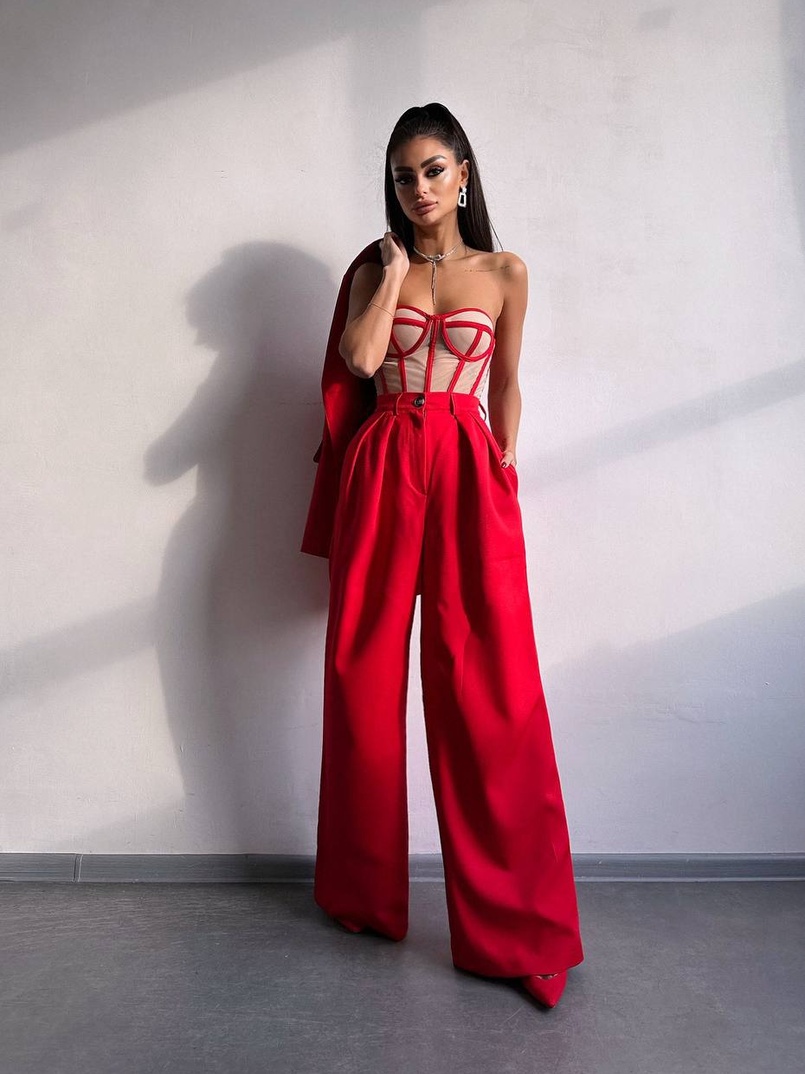 Костюм:  піджак на підкладці, штани+ корсет Костюм:  піджак на підкладці, штани+ корсет | PUSHKA SHOP