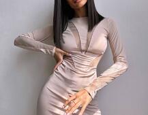 Сукня міні із вставками сітки  Сукня міні із вставками сітки  | PUSHKA SHOP