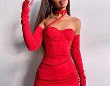 Корсетна сукня міні з філіжанками  Корсетна сукня міні з філіжанками  | PUSHKA SHOP