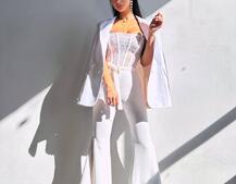 Комплект: піджак + комбінезон кльош Комплект: піджак + комбінезон кльош | PUSHKA SHOP