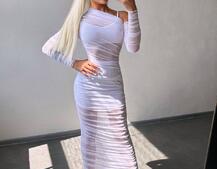 Сукня міді з драпіруванням   | PUSHKA SHOP