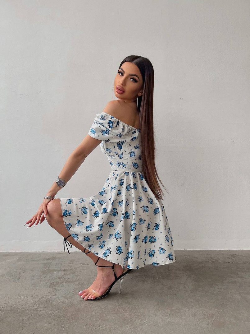 Сукня- міні у квітковий принт | PUSHKA SHOP