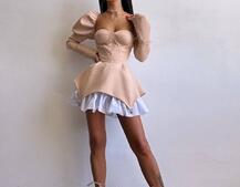 Сукня з чашечками та елементами корсету  Сукня з чашечками та елементами корсету  | PUSHKA SHOP