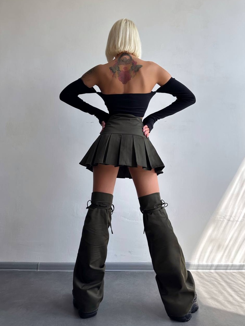 Комплект: спідниця з гетрами + топ Комплект: спідниця з гетрами + топ | PUSHKA SHOP