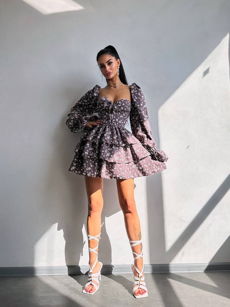 Корсетна сукня -бюстьє з пишною спідницею  Корсетна сукня -бюстьє з пишною спідницею  | PUSHKA SHOP