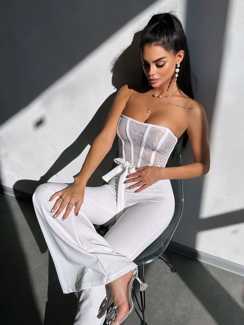 Комплект: піджак + комбінезон кльош Комплект: піджак + комбінезон кльош | PUSHKA SHOP