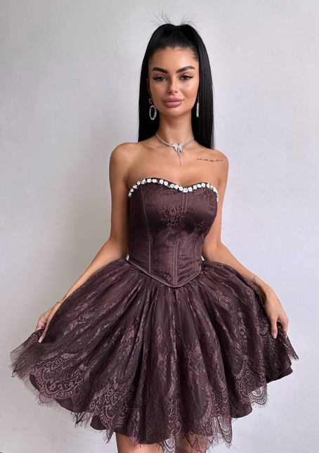 Романтичний комплект із корсета та мереживної спідниці ✨ | PUSHKA SHOP